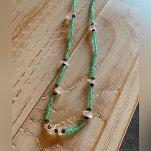Rose Quartz Beaded Necklace
